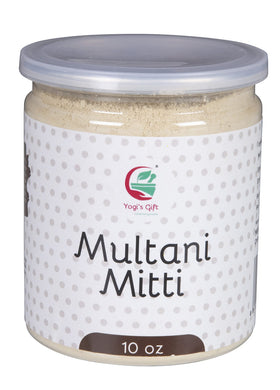 YOGI’S GIFT front packaging of Multani Mitti showing product clarity and natural benefit