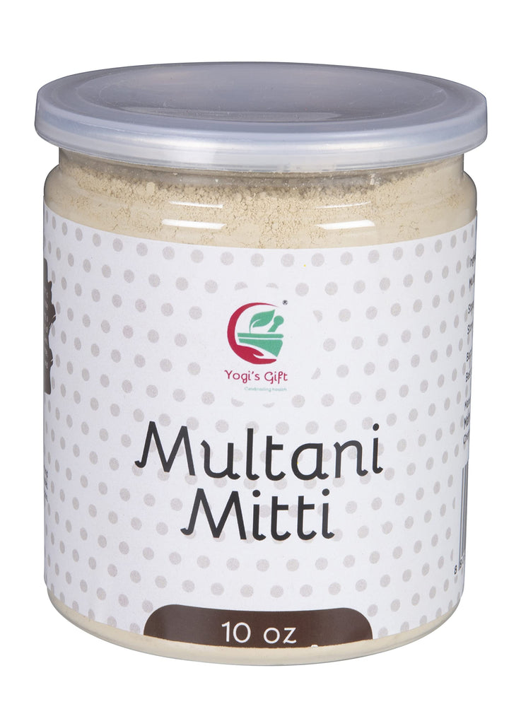 YOGI’S GIFT front packaging of Multani Mitti showing product clarity and natural benefit