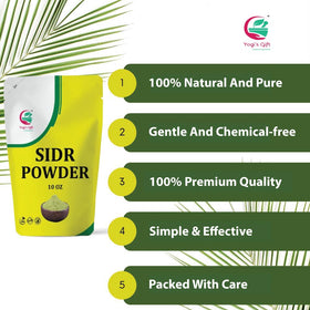 YOGI’S GIFT ingredient label showing botanical names and pure formulation benefit