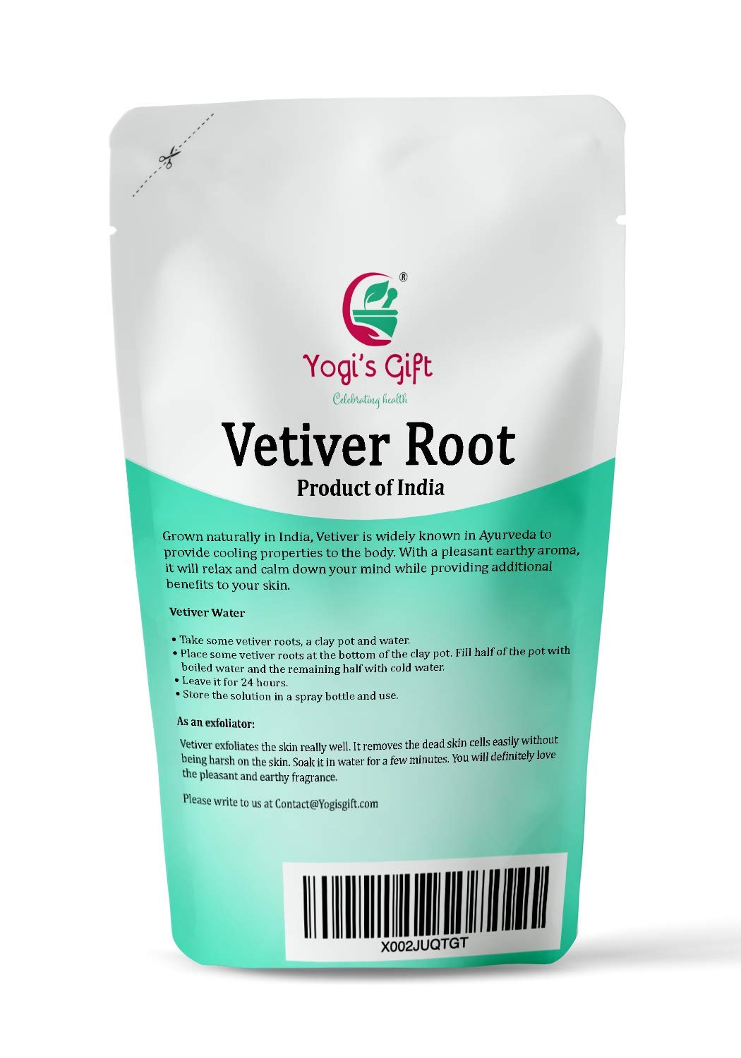 YOGI’S GIFT close-up of vetiver root texture and fibers, highlights fresh fragrance