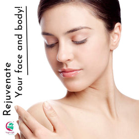 YOGI’S GIFT white turmeric mixed into a facial mask bowl illustrating easy DIY application