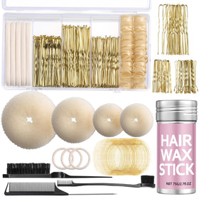 Yogode front packaging showing full blonde bun maker kit for quick styling