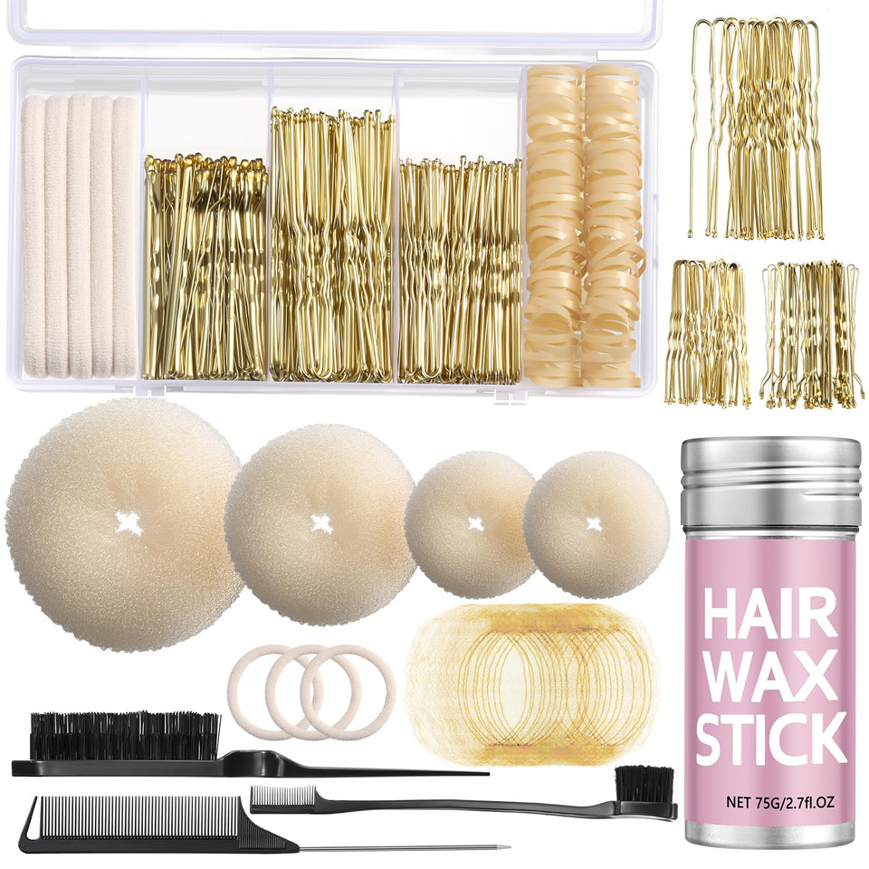 Yogode front packaging showing full blonde bun maker kit for quick styling