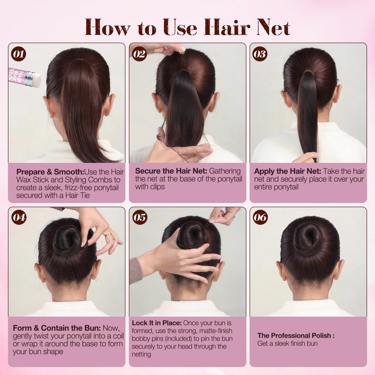 Yogode lifestyle image of dancer with finished bun showing professional polished result
