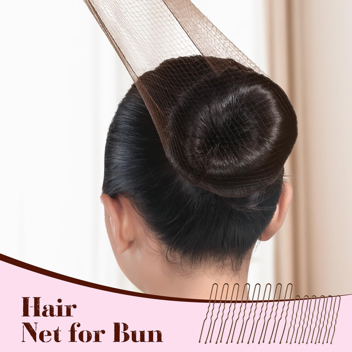 Yogode styling in use on dancer creating a neat bun quickly for practice or performance