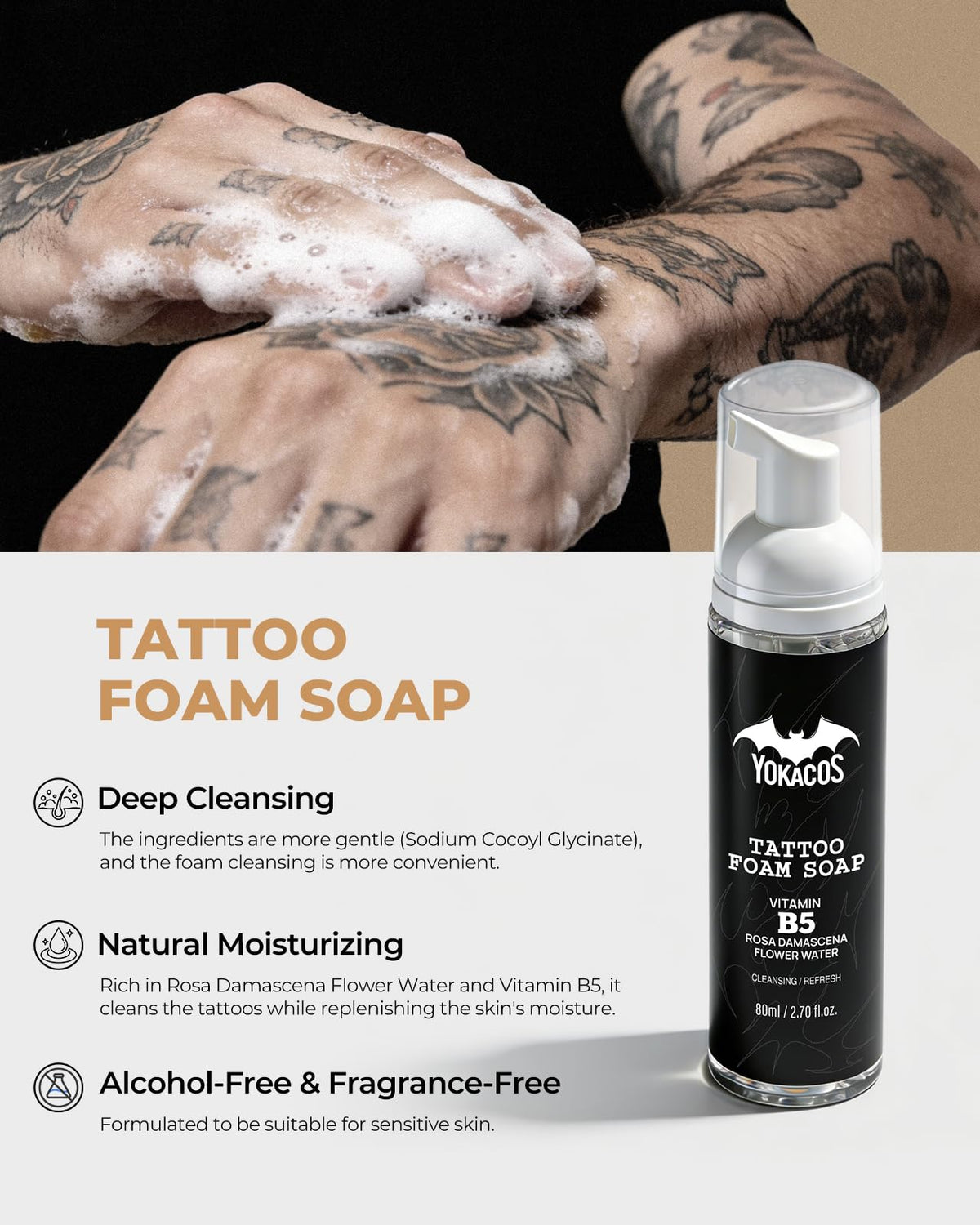 YOKACOS soothing gel jar texture close-up, cools and hydrates sensitive skin