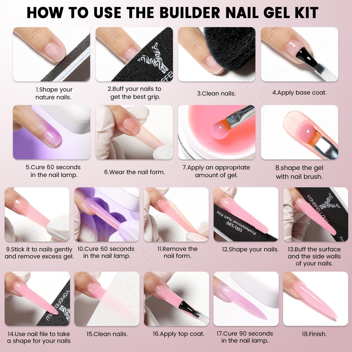 YOKE FELLOW finished manicure in lifestyle setting showing salon-quality look for events