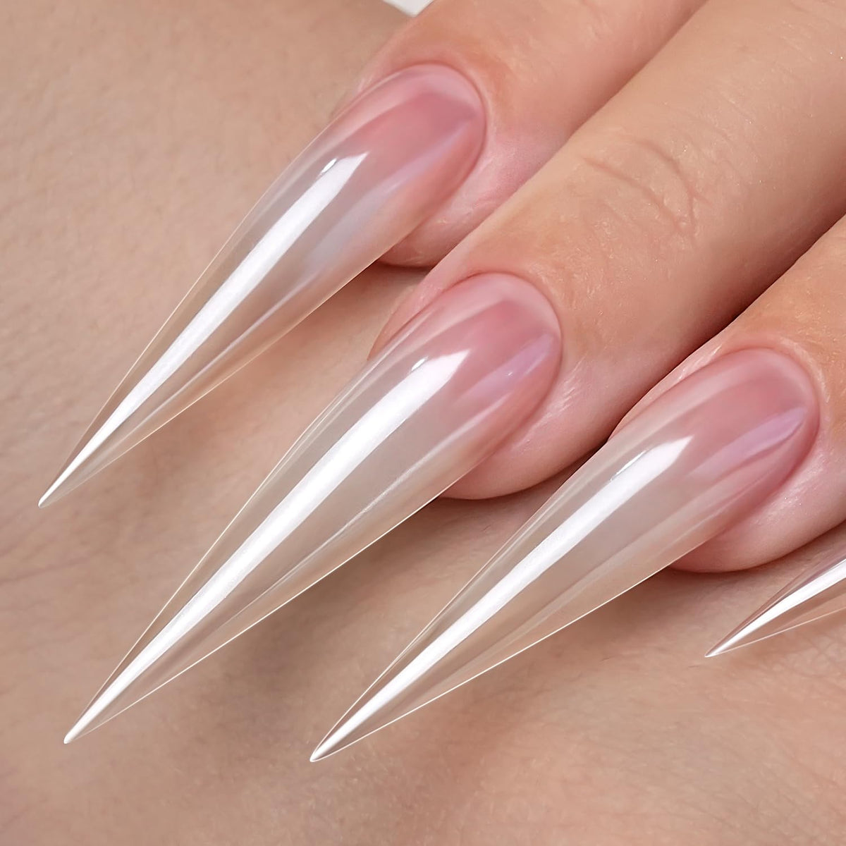 YOKE FELLOW sealed gel manicure closeup showing long-lasting glossy finish benefit