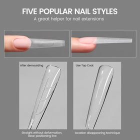 YOKE FELLOW size comparison chart beside nails to illustrate easy size matching benefit
