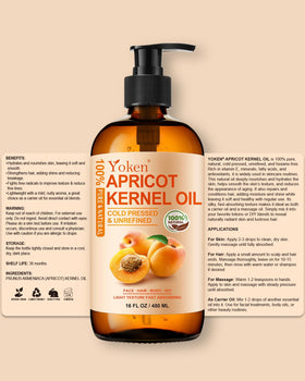 Yoken apricot oil mixed with essential oils for DIY blend and safe dilution