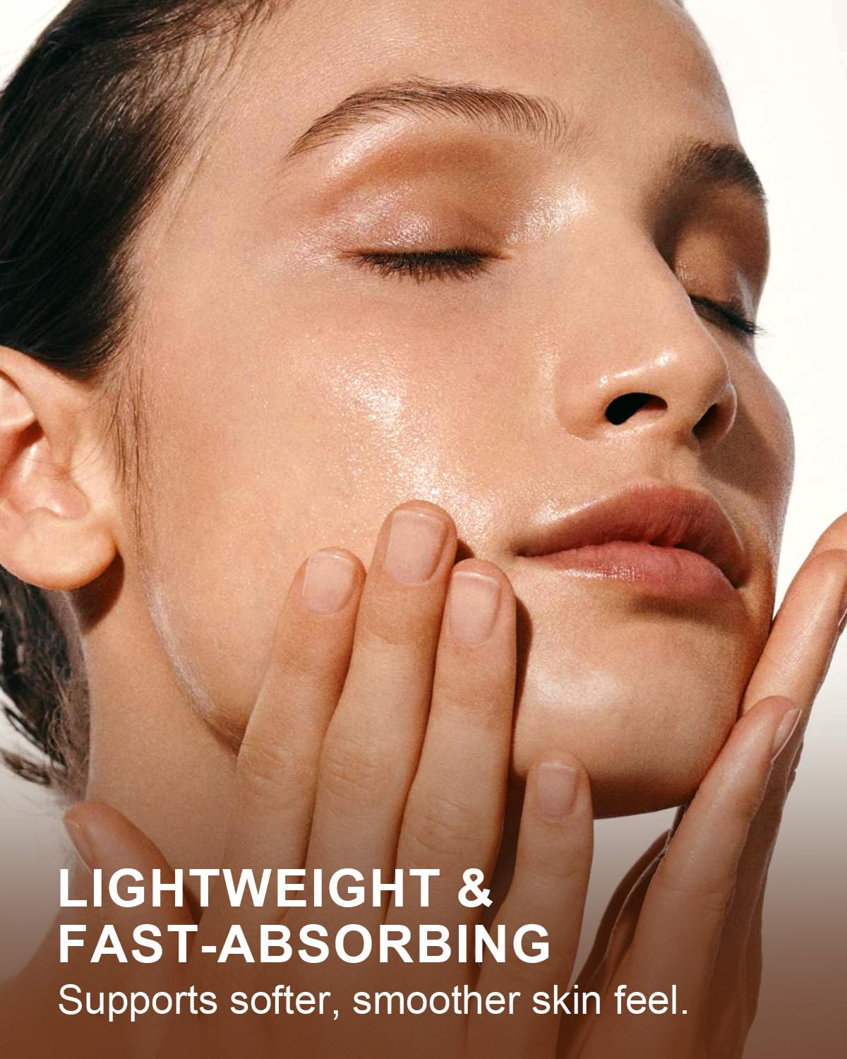 Yoken apricot oil droplet texture close-up showing lightweight absorption benefit