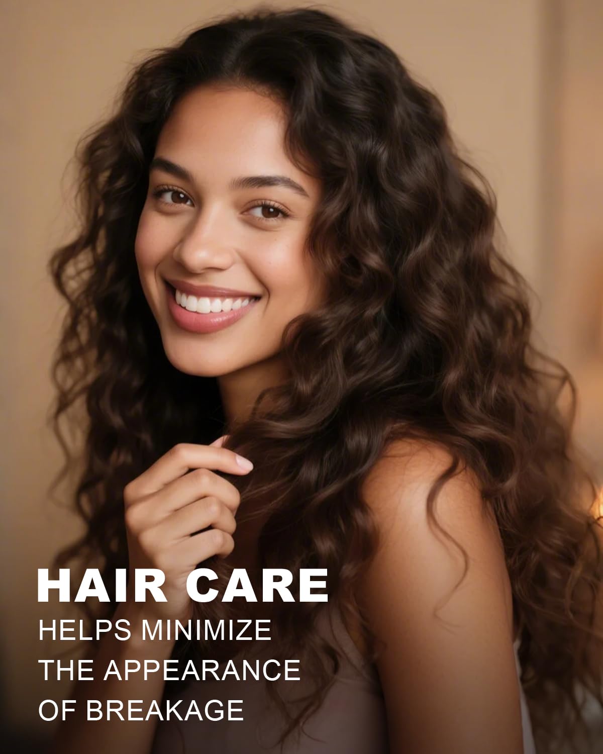 Yoken argan oil applied to hair ends demonstrating frizz control benefit
