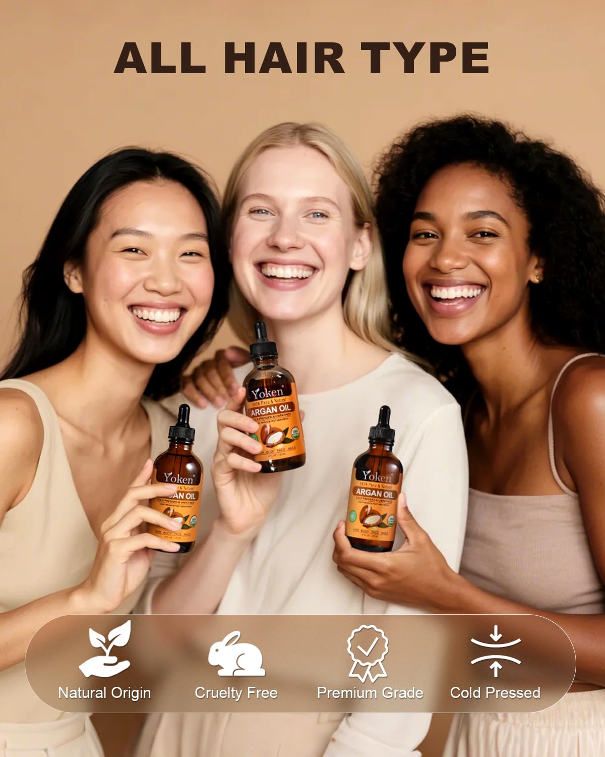 Yoken argan oil massaged into nails and cuticles for conditioning benefit