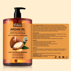 Yoken bottle next to common items showing 16 fl oz size and value