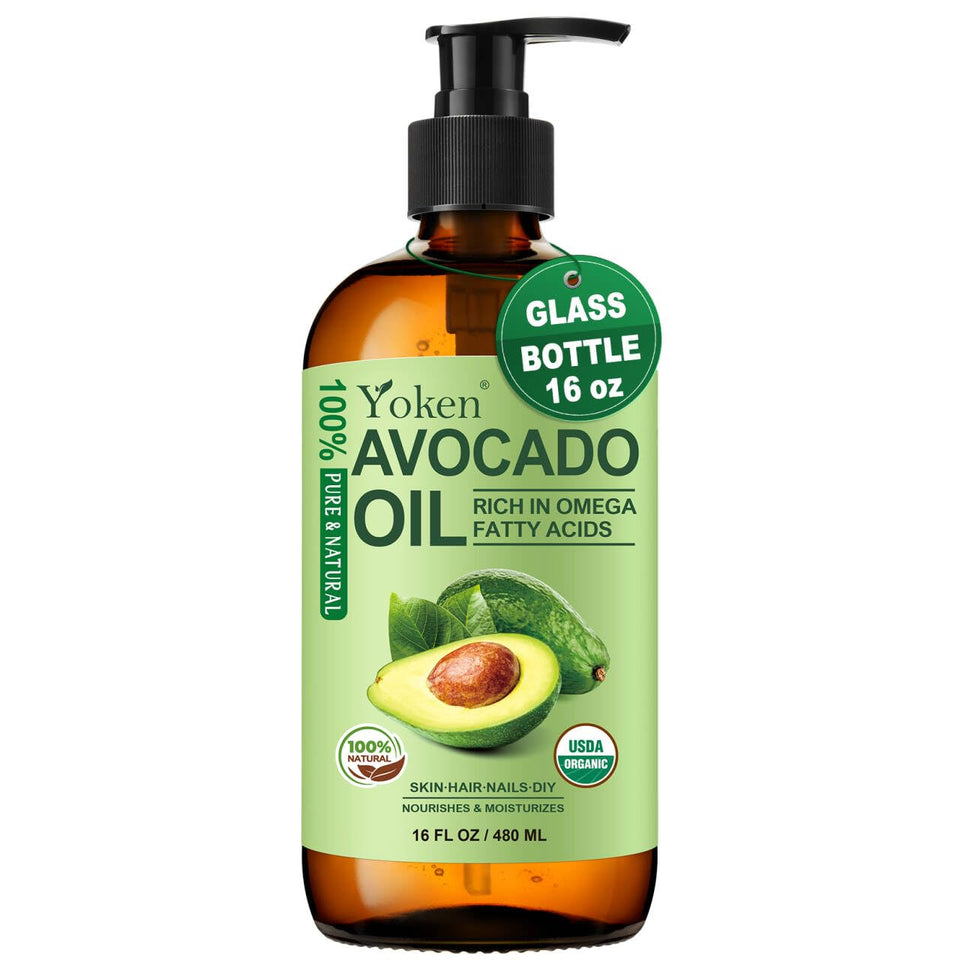 Yoken bottle front packaging shows organic label and size, conveys purity