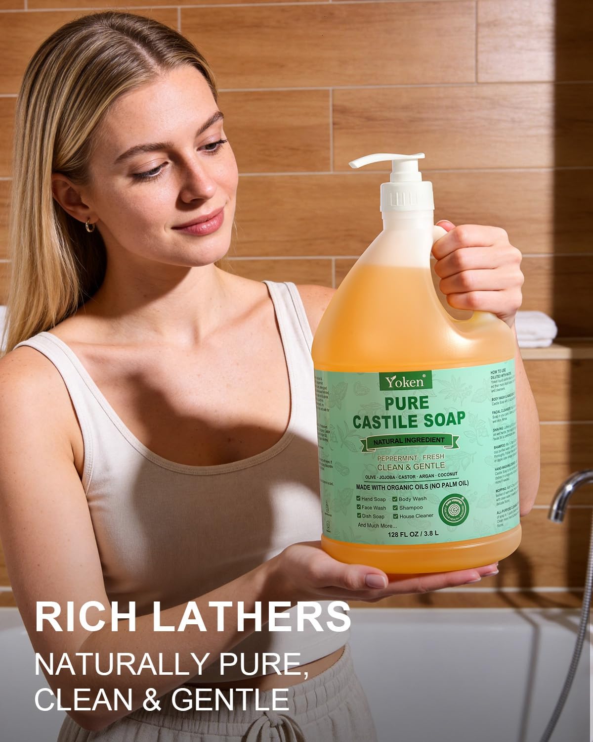 Yoken being used as handwash in bathroom for gentle cleansing