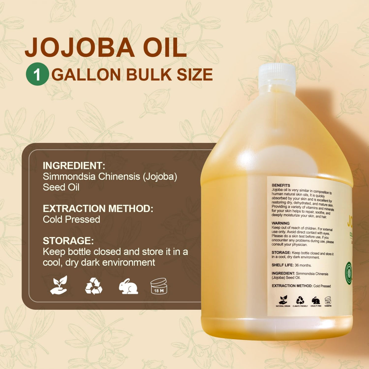 Yoken bottle BPA-free label highlighted for safe storage assurance
