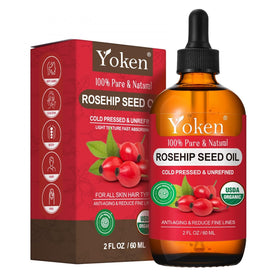 Yoken bottle front view showing clean packaging and 2 fl oz size for simple skincare