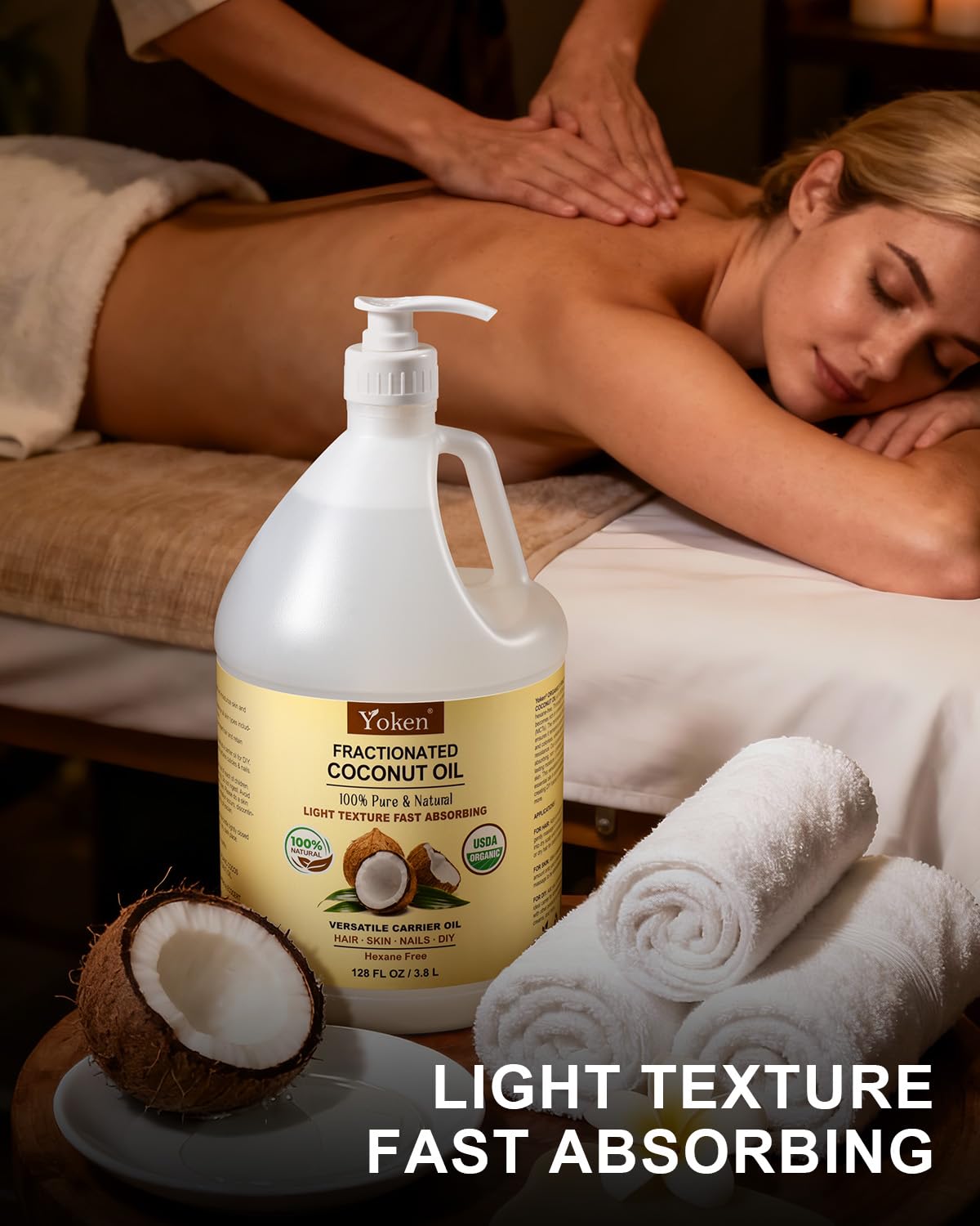 yoken bottle in spa setting showing professional use benefit