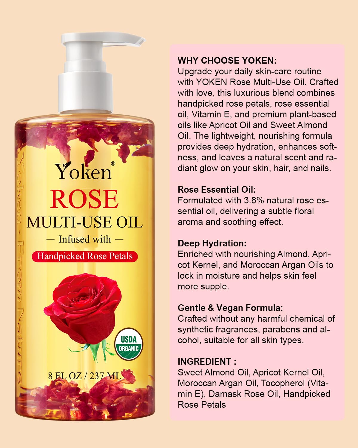 Yoken bottle placed on bathroom shelf in lifestyle scene suggesting post-shower use