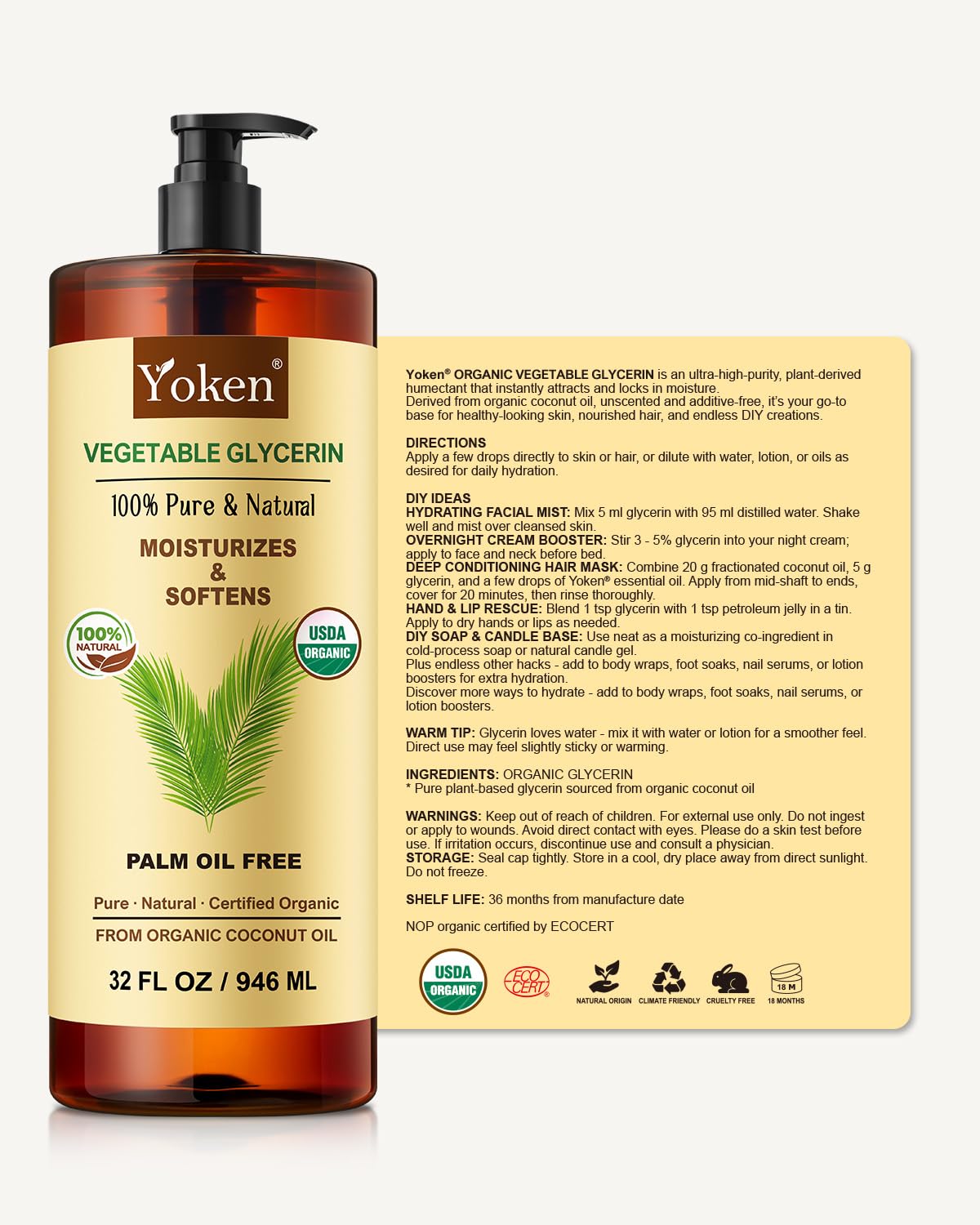 Yoken glycerin used in slime and paint restoration illustrating craft versatility benefit