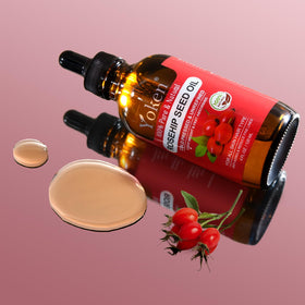 Yoken dropper dispensing oil into hand for precise application benefit