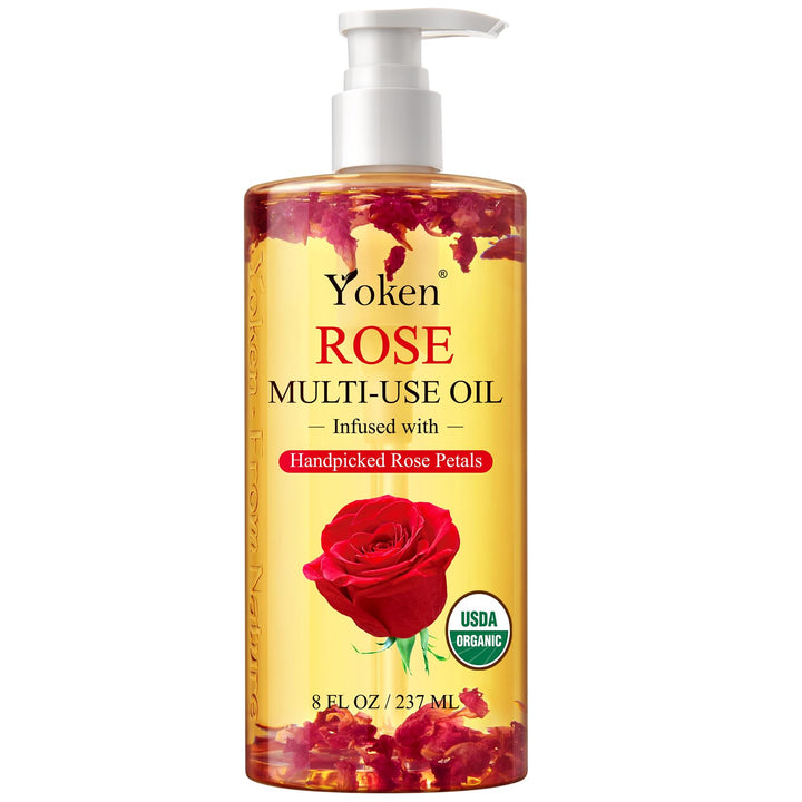 Yoken front pump bottle showing label and elegant packaging, promotes easy dosing