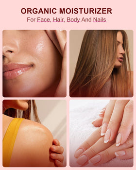 Yoken applied to hair ends to reduce dryness and add shine
