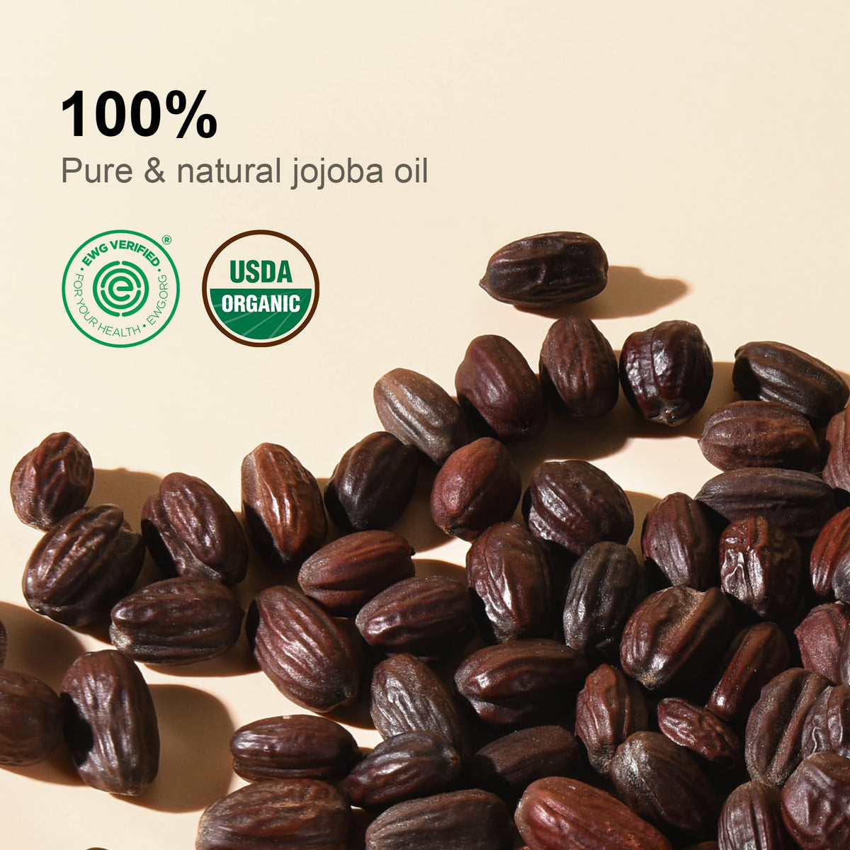 Pouring Yoken jojoba oil into hand for quick lightweight hydration