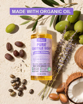 Yoken label detail showing certified organic oils and ingredient transparency