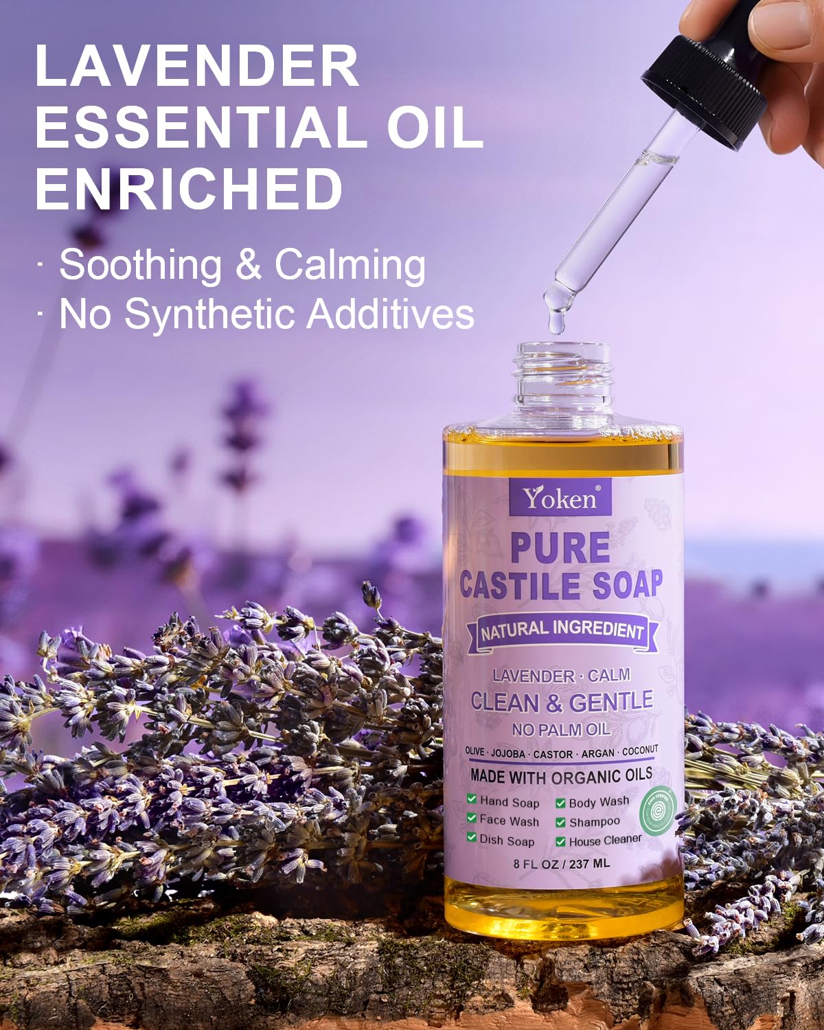 Yoken lather in hand demonstrating gentle cleansing benefit