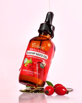 Yoken oil texture close-up highlighting lightweight, smooth consistency and quick absorption