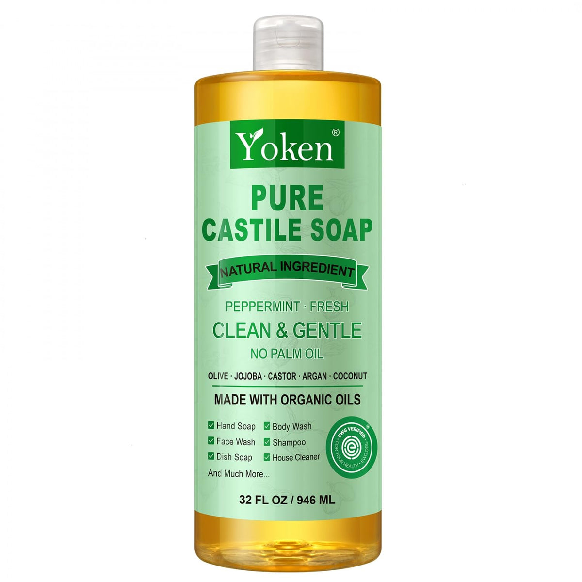 Bathroom shelf with Yoken soap indicating multipurpose daily household use