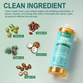Yoken soap pour texture closeup demonstrating rich foam and gentle cleansing