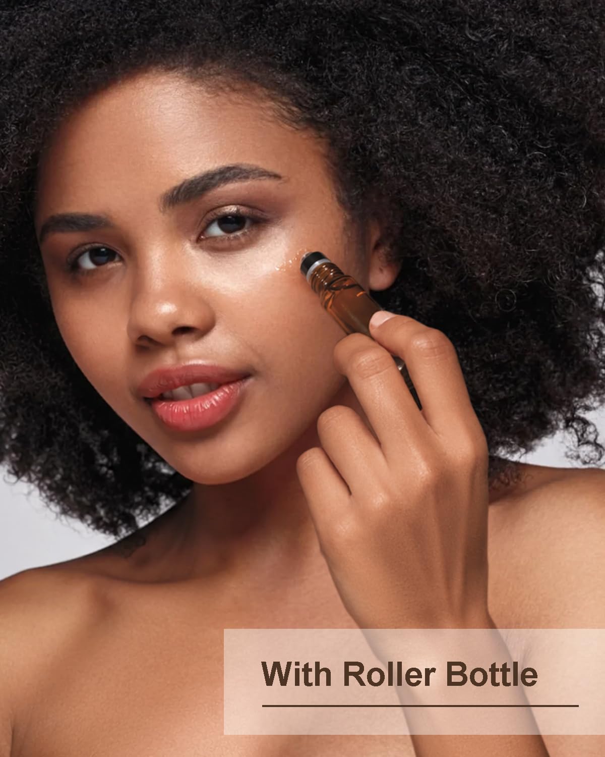 Yoken empty roller bottle being applied for mess-free targeted use