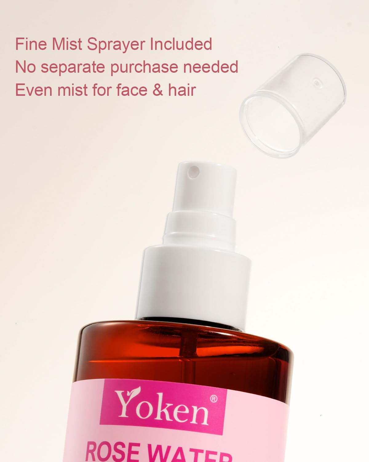 Yoken bottle held in hand showing 8 oz travel-friendly size and convenience