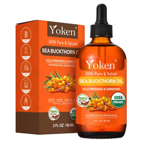 Yoken bottle front packaging showing USDA Organic and product benefits