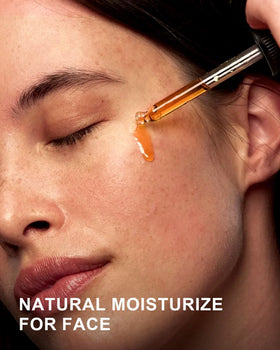 Yoken oil used on hair ends adding shine and reducing frizz visibly