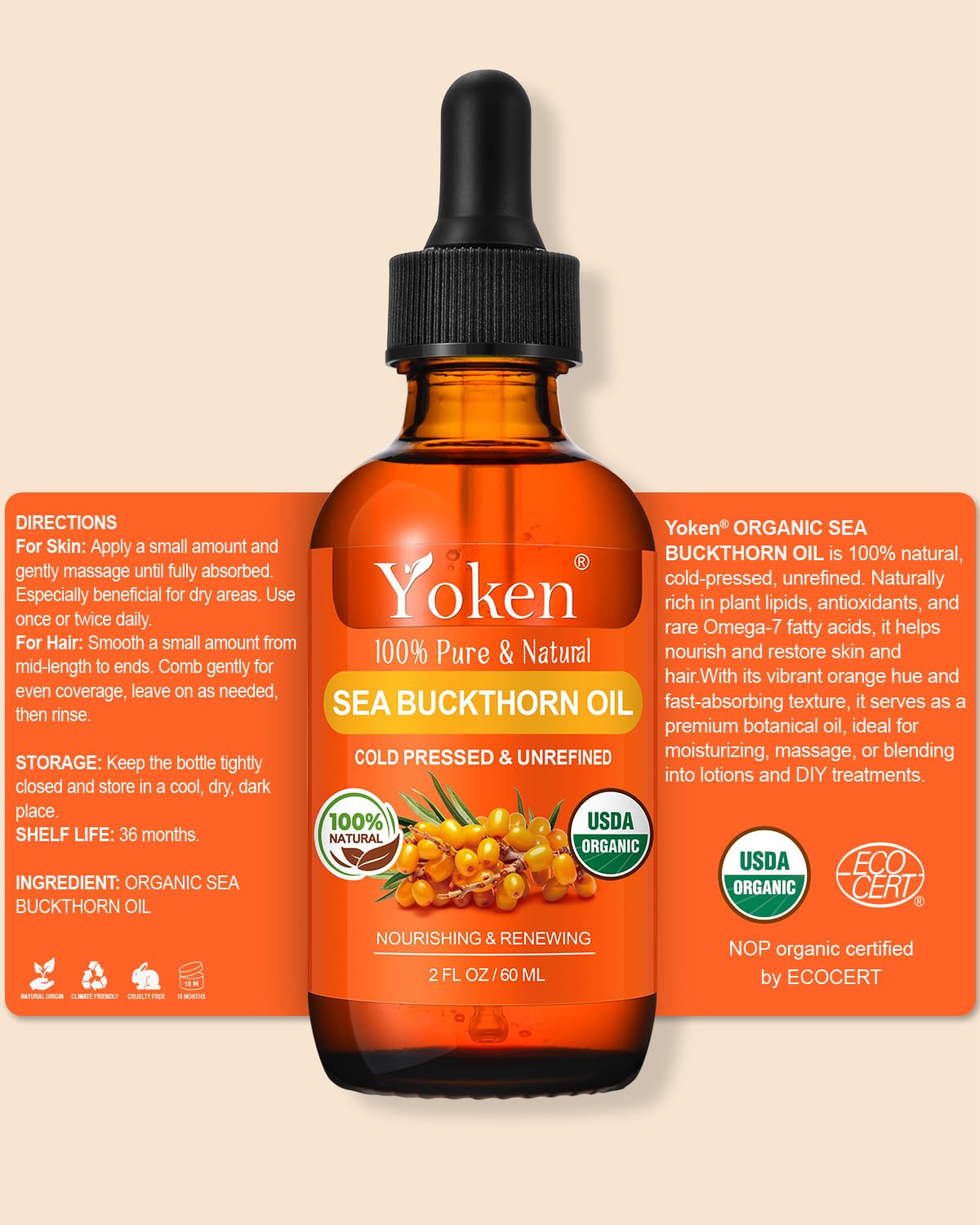 Yoken bottle on bathroom vanity in a daily skincare routine setting