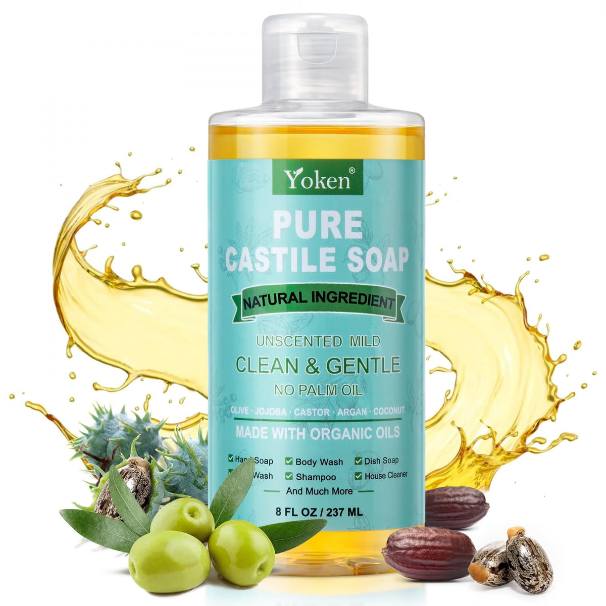 Yoken bottle in travel toiletry kit — compact multiuse cleaning benefit