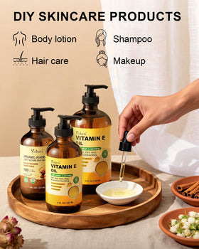 Yoken oil blended into lotion illustrating enhanced hydration and slip