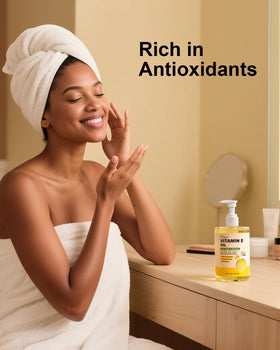 Yoken oil texture drop on fingertip showing lightweight circulation benefit