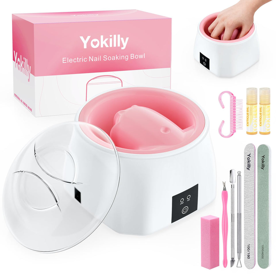 Yokilly front view white bowl showing clean design and quick setup