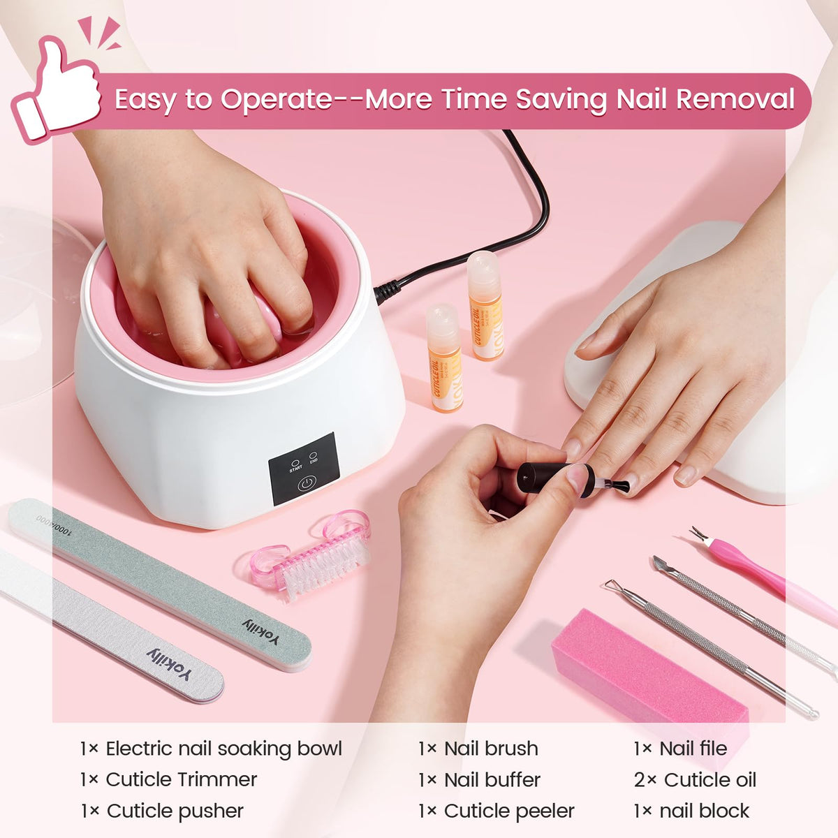 Yokilly size comparison with hand illustrating compact space-saving benefit