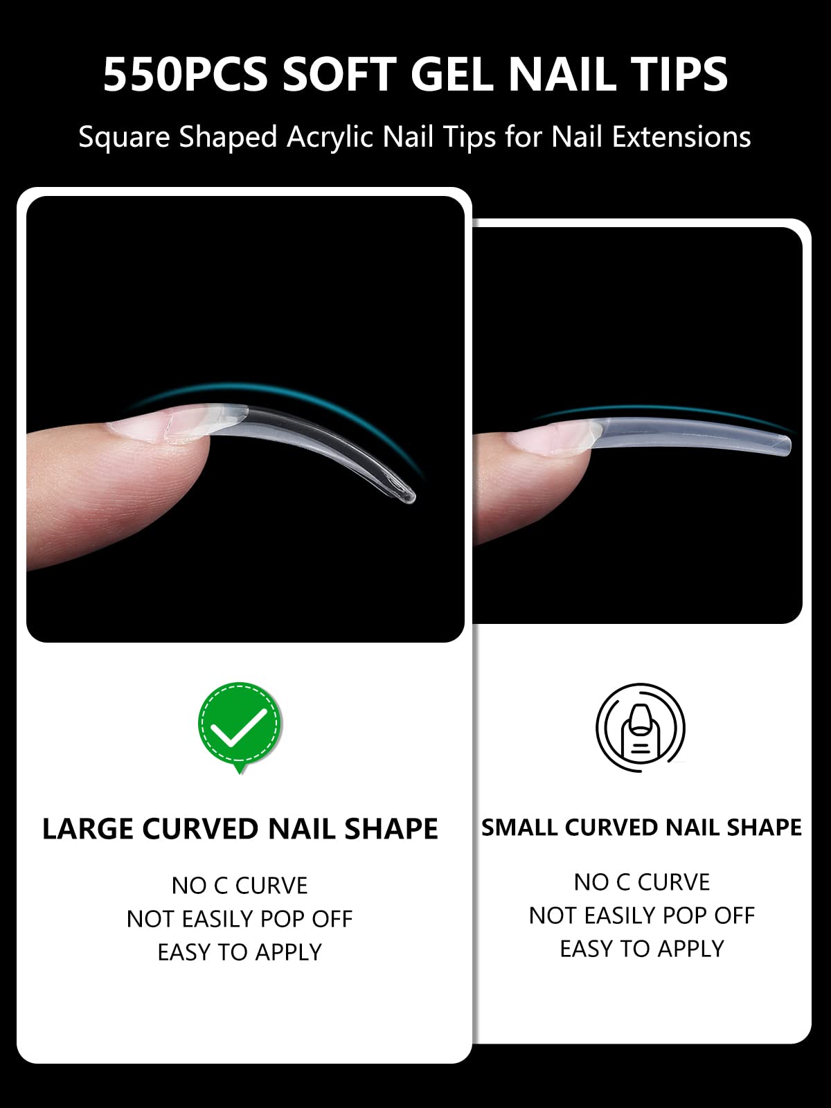Yokilly labeled size numbers on tips for quick selection and accurate fitting