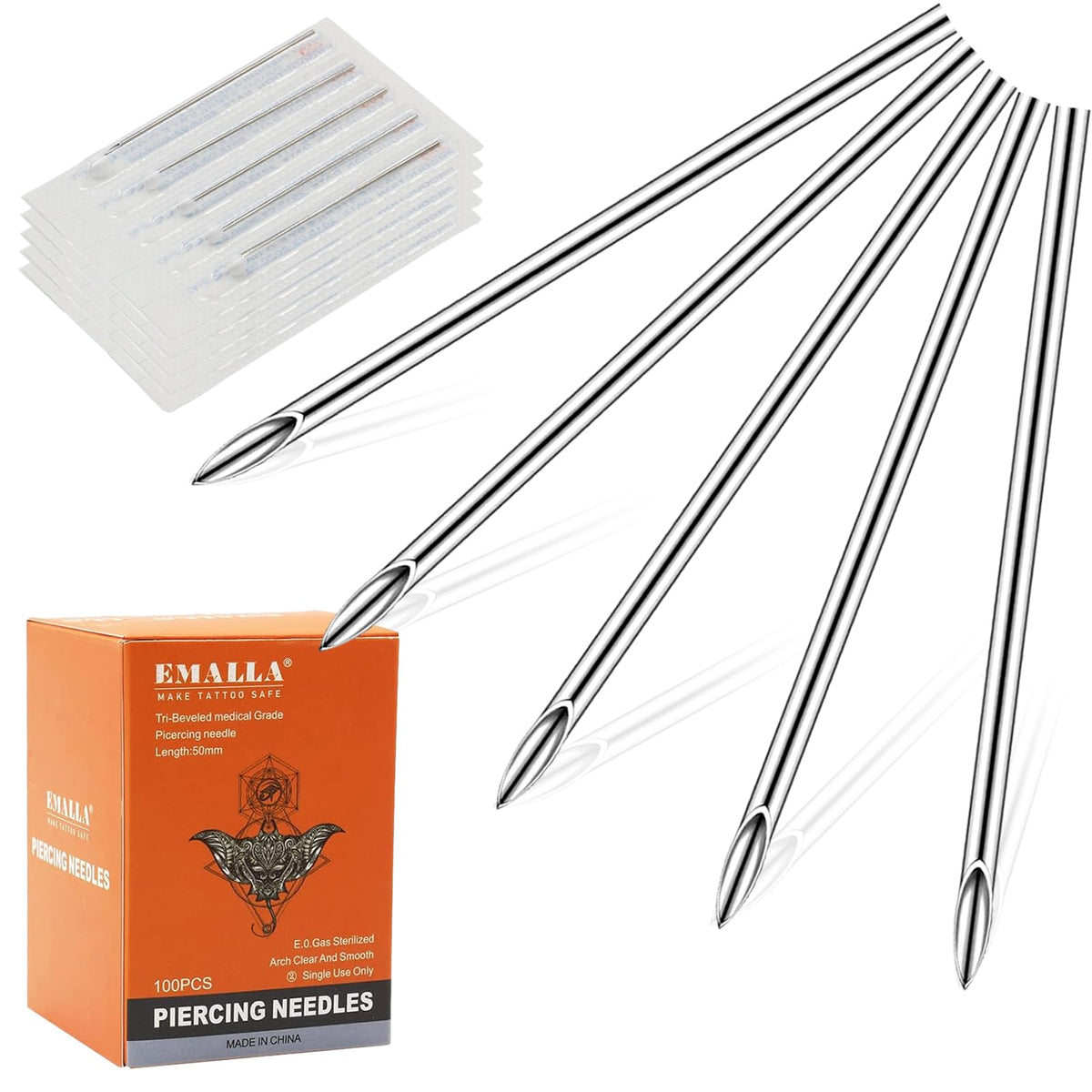 YONGDA front packaging showing 100 sealed 16G needles for studio stocking