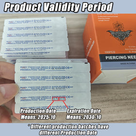 YONGDA needles spread with ruler for scale and consistent 16G accuracy