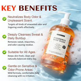 yoniagood lather on foot illustrating deodorizing and cleansing effect