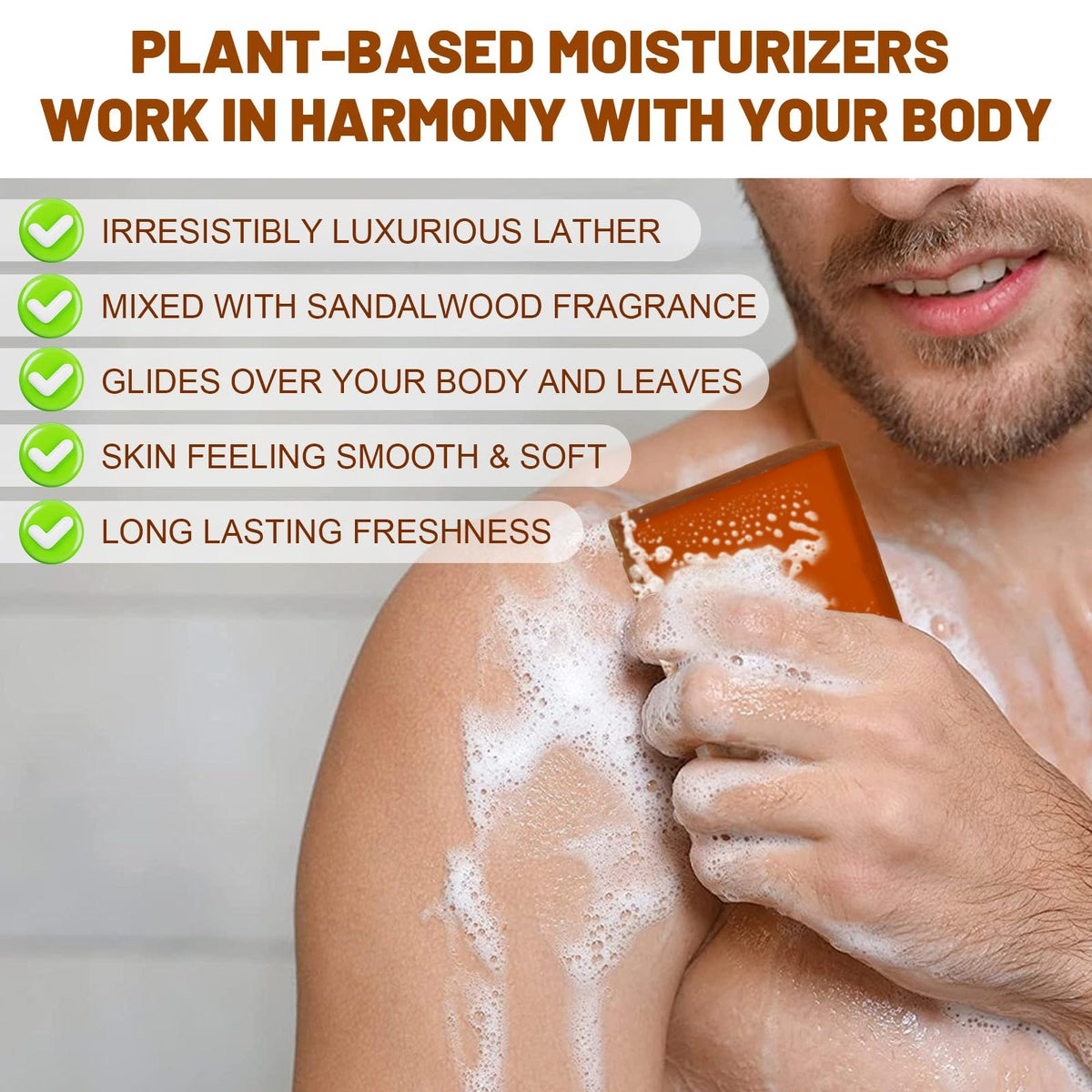 yoniagood rich lather in hand demonstrating creamy foam and easy cleansing