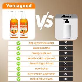 yoniagood size comparison in hand showing compact 5 fl.oz bottles